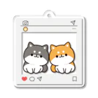 DECORのお返事シバイヌくん　SNSでシェアver. アクリルキーホルダー