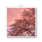 むむの夕桜 Acrylic Key Chain