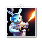 spaceinudogのspace usagi rabbit3 Acrylic Key Chain