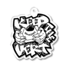 路地裏のグラフィティのKEEP THE VERT Acrylic Key Chain