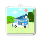 Fortune Campers そっくの雑貨屋さんのさおりんごちゃんのさおりん号でキャンプ気分 Acrylic Key Chain