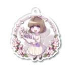 みやペリの花咲く少女 春 Acrylic Key Chain