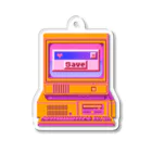 8bit廣播電檯スズり分公司のｓａｖｅ． Acrylic Key Chain