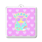 みずあめあいすの♡せみ×かわいいしか勝たん♡ Acrylic Key Chain