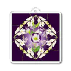 idumi-artの花曼荼羅💜クラウンチャクラ Acrylic Key Chain