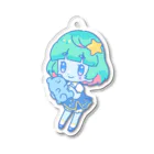 ちるのおみせ SUZURI支店の惑星ちる クマモドキだっこ Acrylic Key Chain