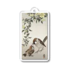 MUGEN ARTの小原古邨　雀の親子  Ohara Koson / Birds and plants Acrylic Key Chain