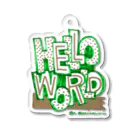 masahiro_minami_artのHELLO WORLD アクリルキーホルダー