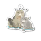 だいこくの猫絵生活ショップのルーイ&メルブ_猫絵生活 Acrylic Key Chain