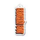 i=! ProjectのLOGO Orange Acrylic Key Chain