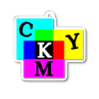 yoyappの減色混合 CMYK アクリルキーホルダー