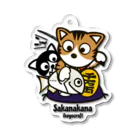 ikeyocraft の招き猫　キビレ Acrylic Key Chain