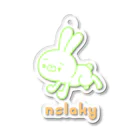 ［ n / k ］ONLINE_SHOPの走るシチョウサ(青肉) Acrylic Key Chain