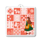 Cicogna（チコーニャ）のpatchwork GIRL Acrylic Key Chain