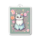 かずのショップのはなねこ Acrylic Key Chain