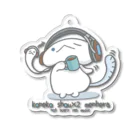 itsuto-こねこしょうしょうめんへらのたち「こわくないじかん」 Acrylic Key Chain