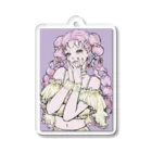 MIORI STOREのアイドルちゃん(背景あり) Acrylic Key Chain