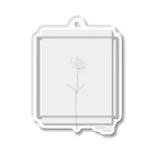 rilybiiの Graypink Carnation . Acrylic Key Chain