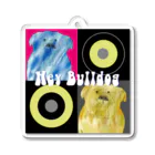 LOCO&HAREのHey bulldog Acrylic Key Chain