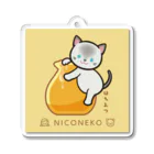 にこねこ【保護猫の保育園】のはちみつちゃんキーホルダー Acrylic Key Chain