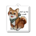 イラスト工房ちむどんどんの和風柴犬 Acrylic Key Chain