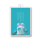 Happy Paint ShopのVoxelart-ROBOT03- Acrylic Key Chain