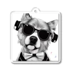 Connect Art SUZURI STOREのConnect Art 003 Dog Acrylic Key Chain