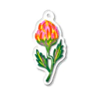 34illustrationの南国の花 Acrylic Key Chain