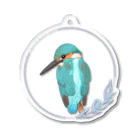 やちよ｜リアル鳥イラストのカワセミさん Acrylic Key Chain