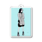 makaroni7の短パン女子 Acrylic Key Chain