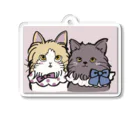 猫のきぬくんのお店のてへぺろ Acrylic Key Chain