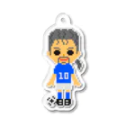 みっちの[ドット絵] サッカー選手 Vol.003 Acrylic Key Chain