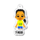 みっちの[ドット絵] サッカー選手 Vol.008 Acrylic Key Chain