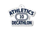 sports_tower スポーツタワーの十種競技・デカスロン・DECATHLON・じっしゅきょうぎ・二日間・10種・男子・女子・かっこいい・かわいい・選手・陸上部員・トレーニング・混成競技・確実・有望・応援・タイム・得点・入賞・実力 アクリルキーホルダー