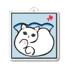 ふわにゃんshopの金魚鉢 Acrylic Key Chain