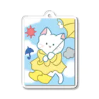 なくも/イラストレーターの気象予報ねこちゃん アクリルキーホルダー