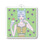 sakuma asanaの黄道十二星座女子図♑️山羊座 Acrylic Key Chain