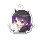 悪魔たぬきの黒娘の販売店！のベビ黒ちゃん2！ Acrylic Key Chain