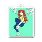 犬カマキリの紫煙ちゃん Acrylic Key Chain