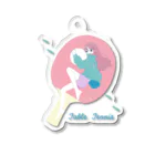 m_matsurikaのTable tennis float. Acrylic Key Chain