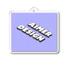 AimerDesignのAimerDesign ロゴ アクリルキーホルダー