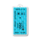 FUGU_GOODSの【ぷくぷく電鉄】きっぷ_フグ発_290円区間 Acrylic Key Chain