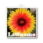 Laffnamo ラフなモーションのフラワー イエローオレンジ Acrylic Key Chain