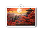 News US Suzuri Storeの京都風の浮世絵 其の壱 Acrylic Key Chain