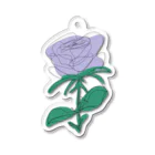 サラスシのmy ROSE パープル Acrylic Key Chain