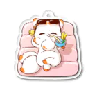 てnこSHOPの夏満喫中のてnこ Acrylic Key Chain