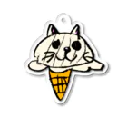 ModernAgeのアイスクリーム猫 アクリルキーホルダー