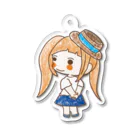 ぴーちゃんファミリーの麦わら帽子のおんなのこ Acrylic Key Chain