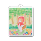 みくすけ1のにゃんこ店の赤ずきんにゃんこ　茶トラ Acrylic Key Chain