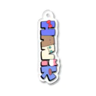 きょうりゅうのちーさんのはにっくのロゴ Acrylic Key Chain